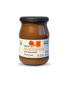 Crema de Avellanas con Chocolate vegana, ecológica y de Comercio Justo
