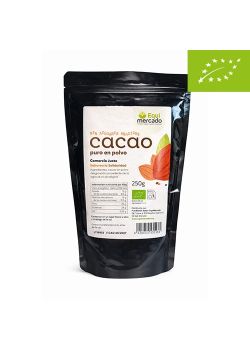 Cacao en polvo sin azúcares añadidos ecológico de Comercio Justo EquiMercado