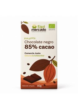 Chocolate ecológico de Comercio Justo 85% cacao