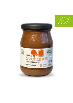 Crema de avellana y cacao ecológica y de Comercio Justo