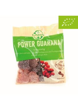 Bolsa de gominolas o chuces veganas con extracto de frutas y guaraná