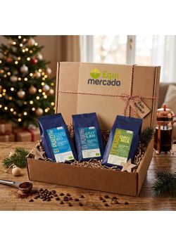 Pack regalo Navidad cafés Coemrcio Justo ecológicos