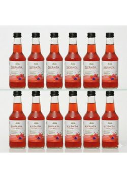 Pack 12 Kombuchas de frutos rojos e hibisco