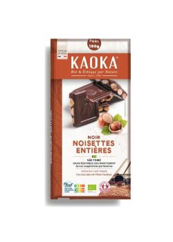 Chocolate Kaoka negro con avellanas enteras