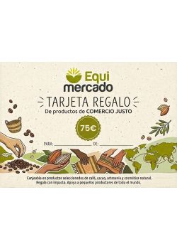Tarjeta regalo de Comercio Justo de 75€