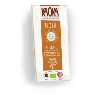 Tableta de chocolate Kaoka con crepes