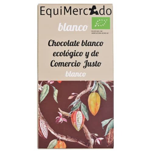 Chocolate blanco ecológico y de comercio justo