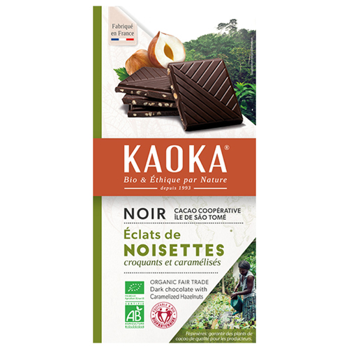 Chocolate Kaoka negro con avellanas