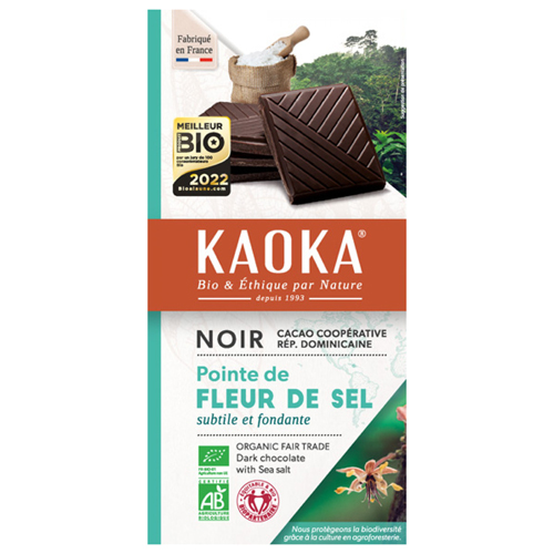 Chocolate Kaoka negro con sal