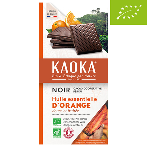 Chocolate negro con naranja Kaoka