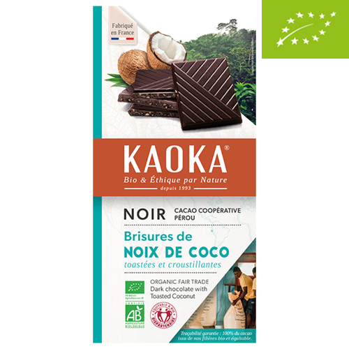 Chocolate Kaoka negro con coco