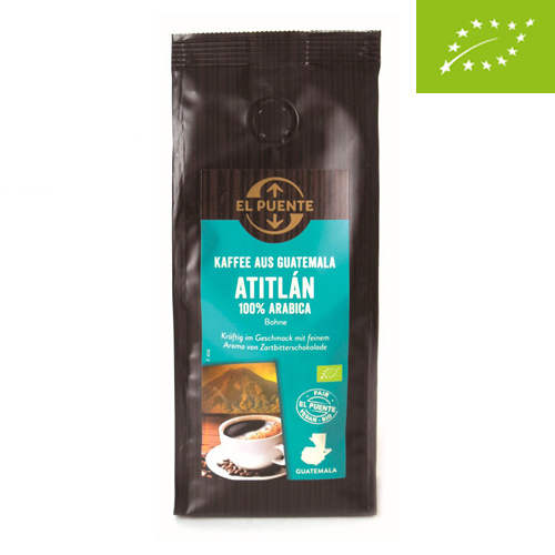 Café en grano de Guatemala marca Atitlan