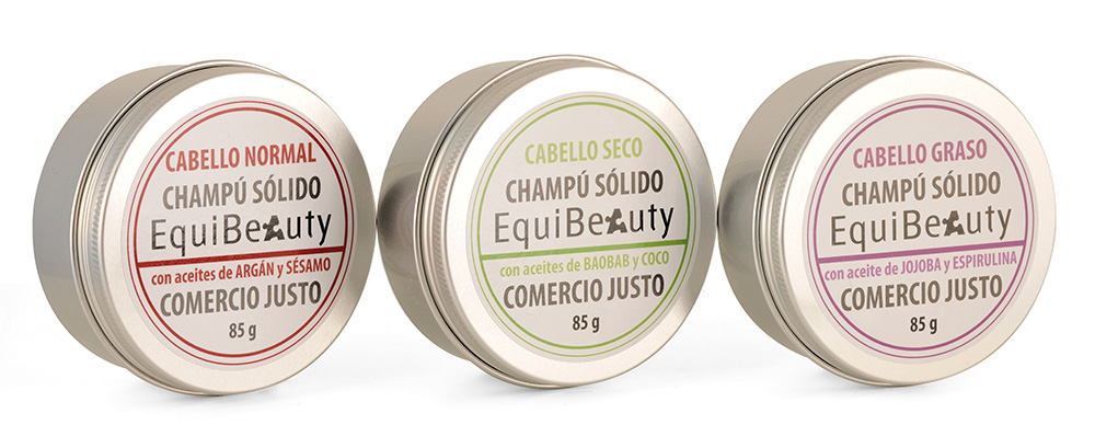 Jaboneras de aluminio para los champús sólidos de EquiMercado